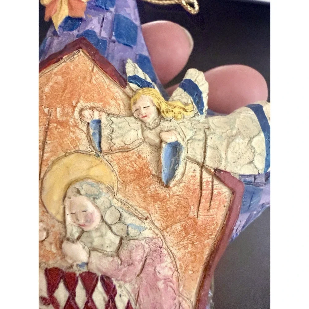 JIM SHORE Heartwood Creek Nativity Christmas Star Tree Ornament Decoration